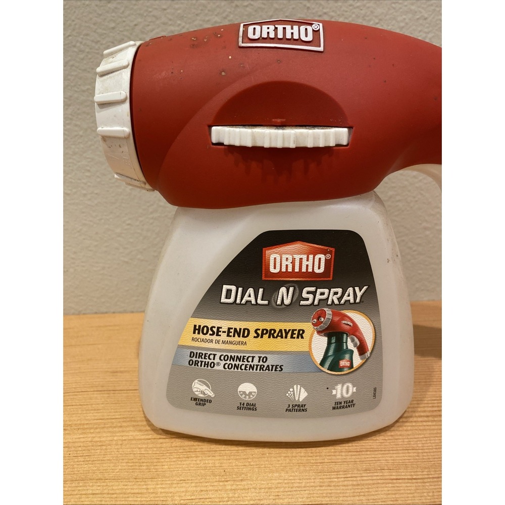 Ortho Dial N' Spray Hose Adjustable End Sprayer 2013 Clean On Inside - Picture 2 of 10